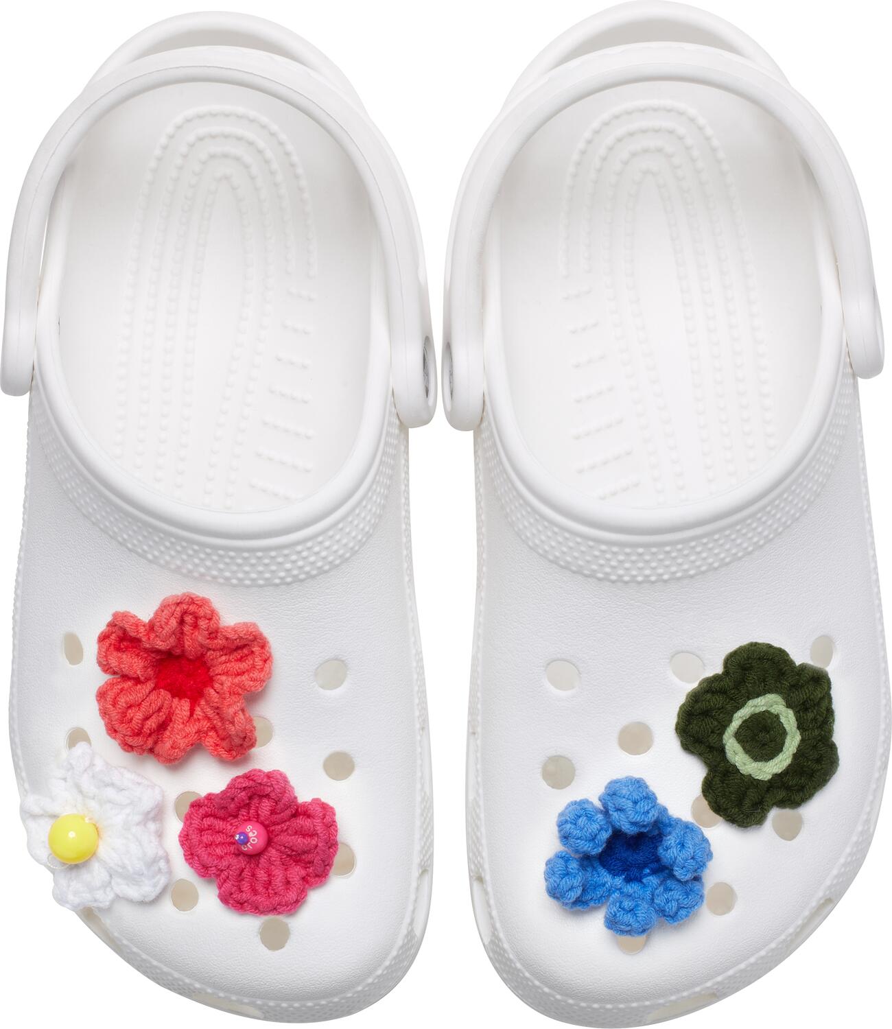 Crocs Charms, Crochet Floral Mix - 5 stk.